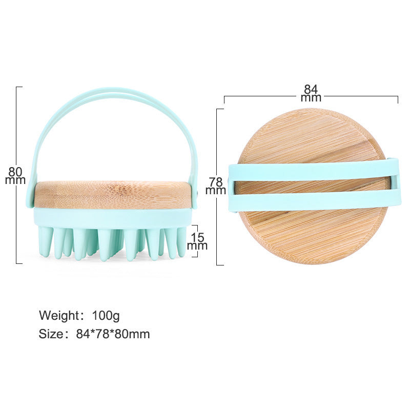 Bamboo & Silicone Scalp Brush - Skin Glam Tech™