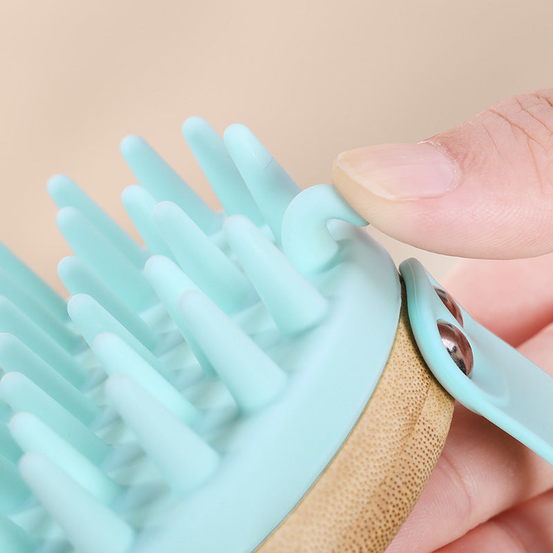 Bamboo & Silicone Scalp Brush - Skin Glam Tech™