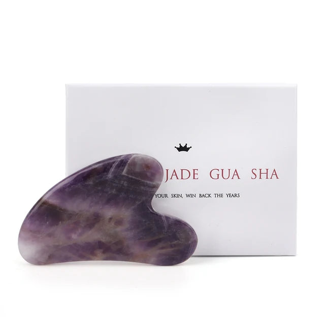 Violet Gua-Sha Roller Set - Skin Glam Tech™