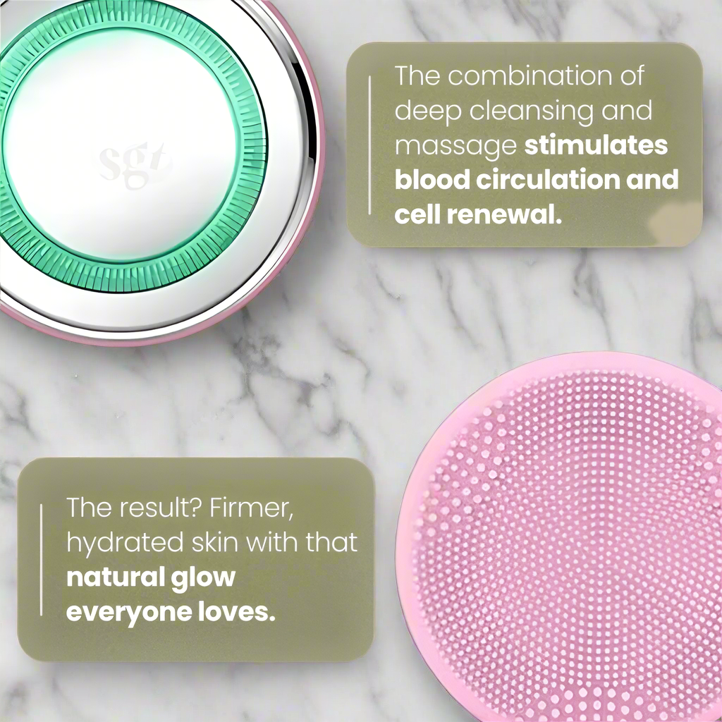 Facial Cleansing Device - With Light-therapy function - Skin Glam Tech™