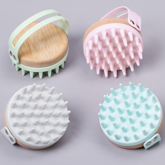 Bamboo & Silicone Scalp Brush - Skin Glam Tech™