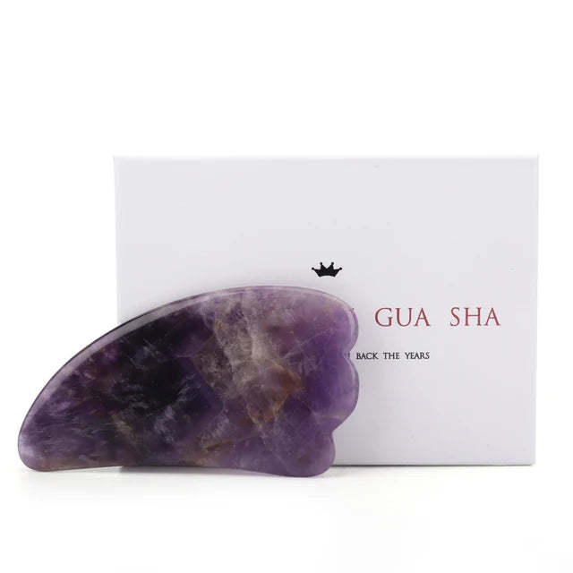 Violet Gua-Sha Roller Set